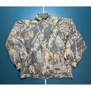 Liberty Mossy Oak Break Up Jacket Men's Large  Camo Full Zip Hunting Camouflage